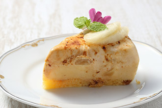 洋梨のキャラメルムース