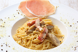 ベーコングリルアラビアータパスタ